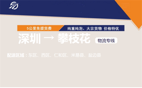 深圳到攀枝花物流专线